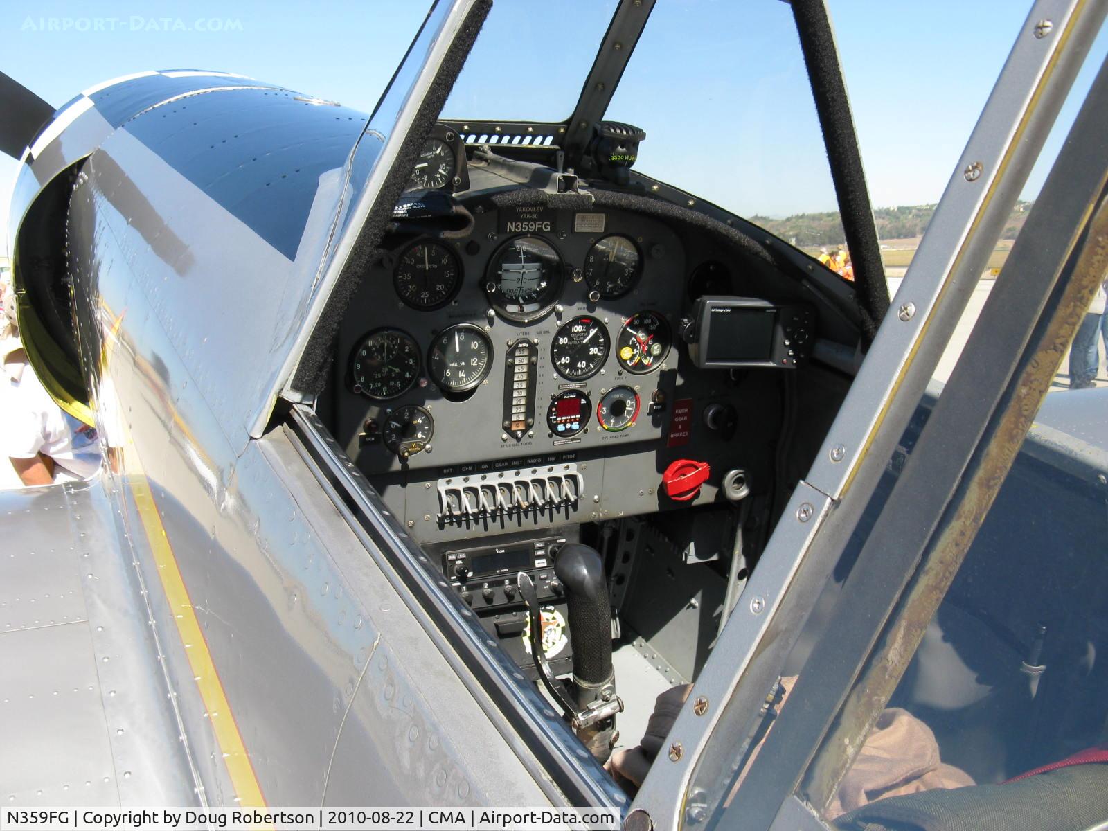 N359FG, 1984 Yakovlev Yak-50 C/N 842305, 1984 YAKOVLEV YAK 50, Vedeneev M-14P 360 Hp radial, panel