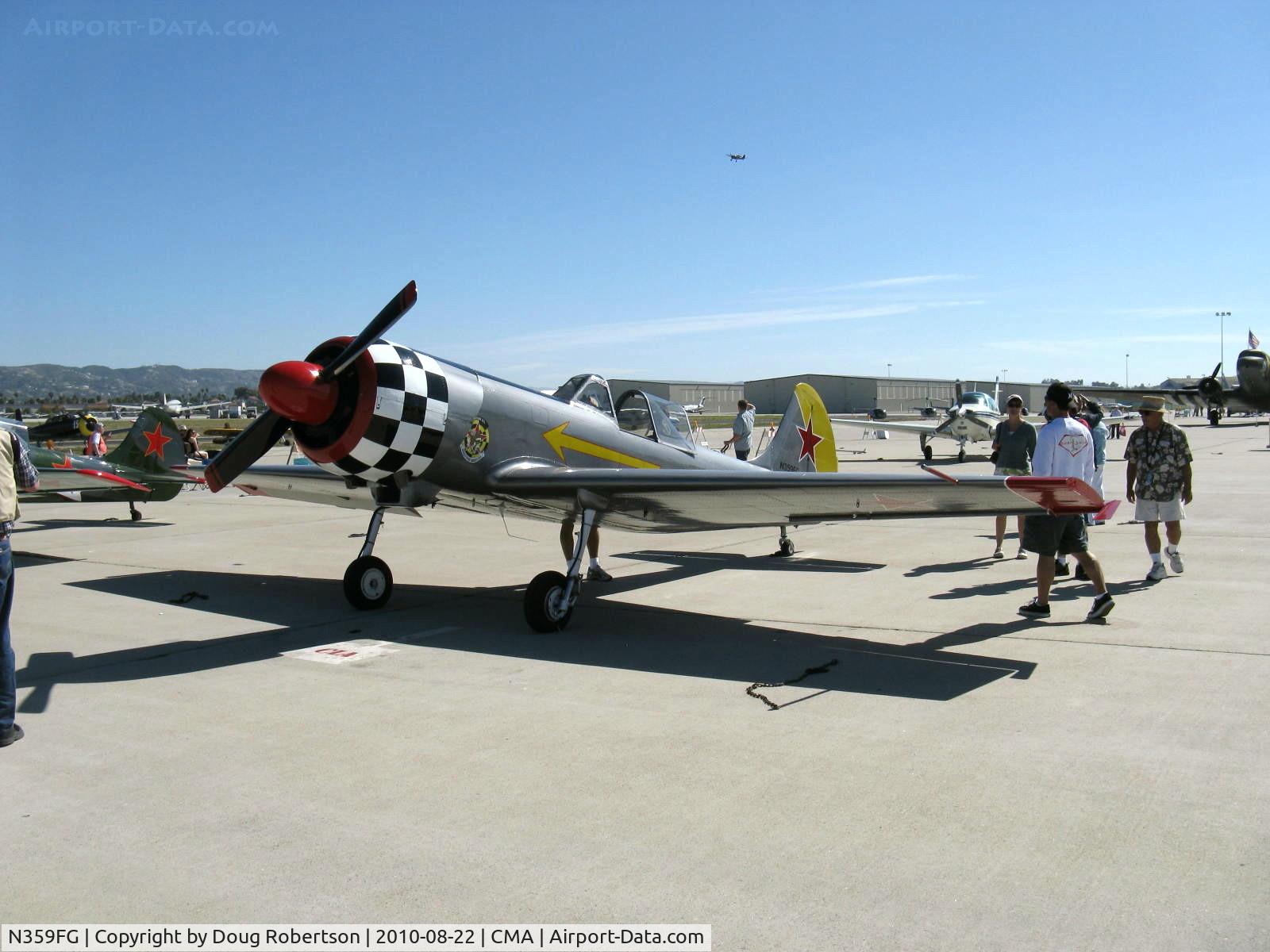 N359FG, 1984 Yakovlev Yak-50 C/N 842305, 1984 YAKOVLEV YAK 50, Vedeneev M-14P 360 Hp radial