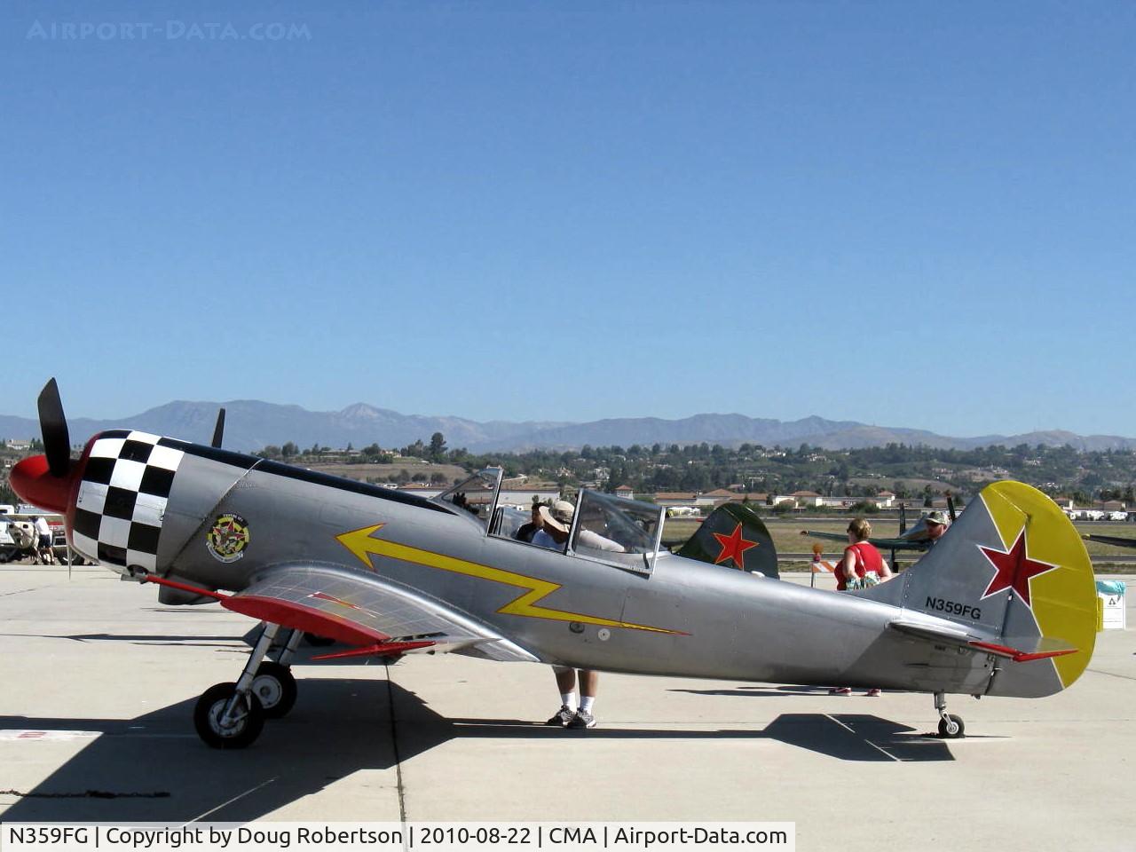 N359FG, 1984 Yakovlev Yak-50 C/N 842305, 1984 YAKOVLEV YAK 50, Vedeneev M-14P 360 Hp radial