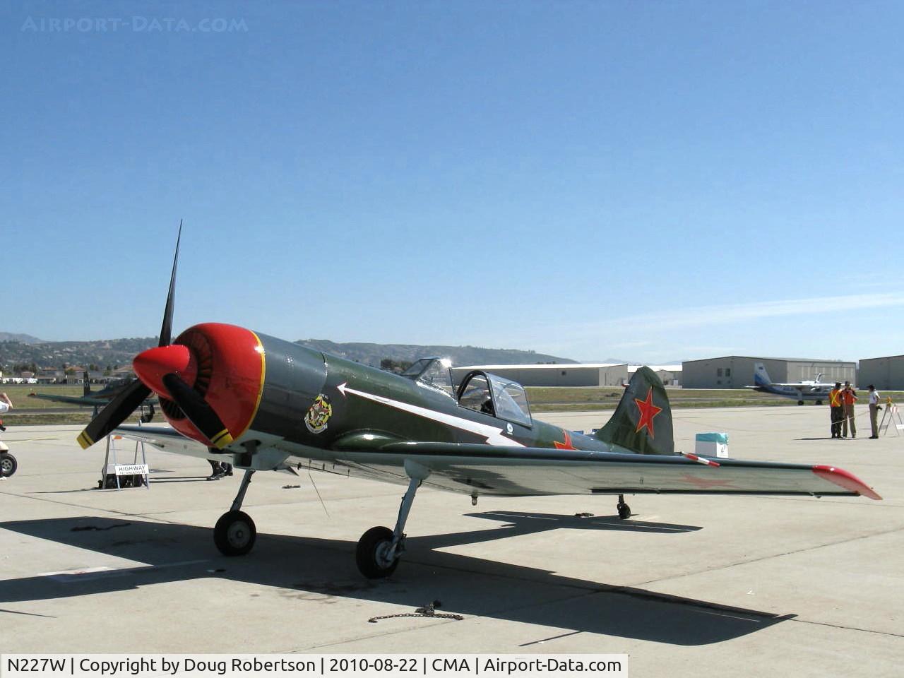 N227W, 1983 Yakovlev Yak-50 C/N 832601, 1983 YAKOVLEV YAK 50, Vedeneev M-14P 360 Hp radiaL
