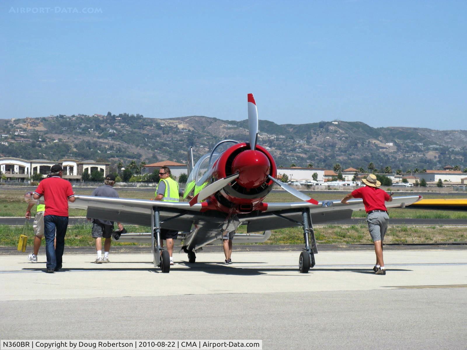 N360BR, 2000 Holm Skip Bear 360 C/N BR001, 2000 Holm BEAR 360, Vedeneev (Ivchenko) M-14P 360 hp radial, spotting on the flight line, Wings Over Camarillo AirShow