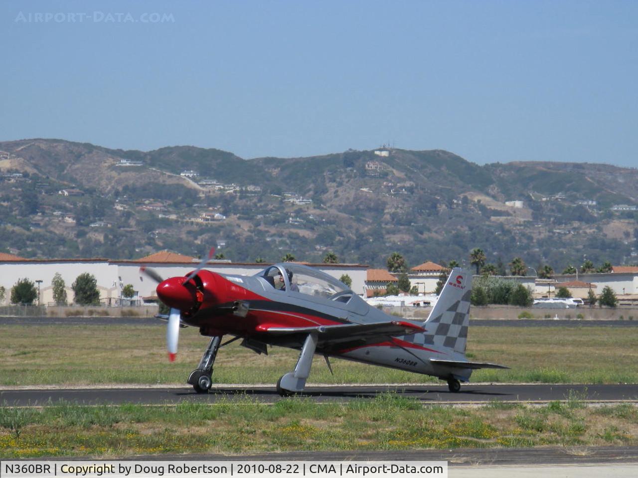 N360BR, 2000 Holm Skip Bear 360 C/N BR001, 2000 Holm BEAR 360, Vedeneev (Ivchenko) M-14P 360 Hp radial, taxi to Rwy 26