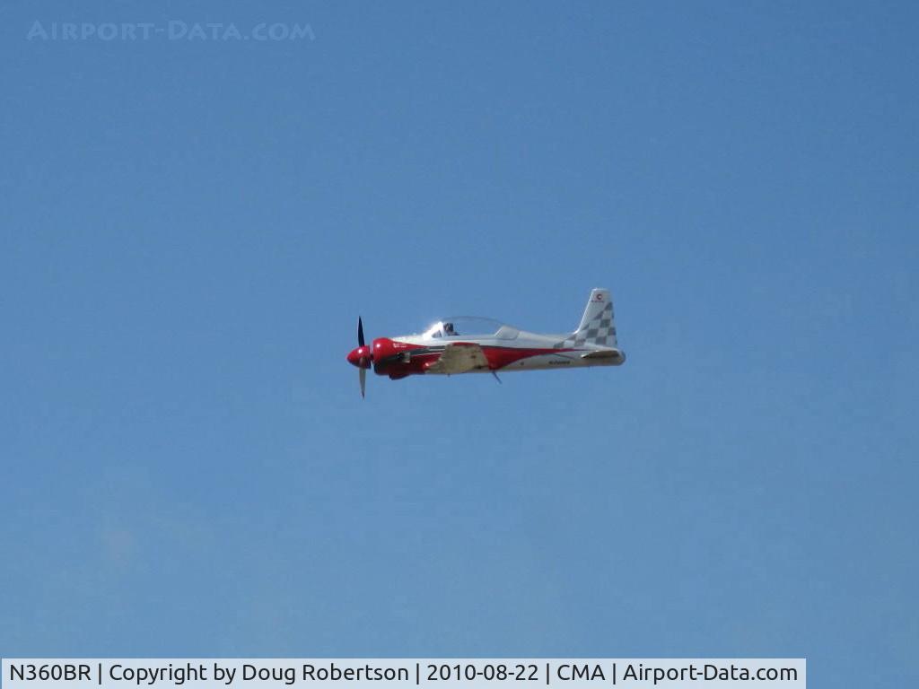 N360BR, 2000 Holm Skip Bear 360 C/N BR001, 2000 Holm BEAR 360, Vedeneev (Ivchenko) M-14P 360 Hp radial, high-speed pass over Runway 26, Wings Over Camarillo AirShow