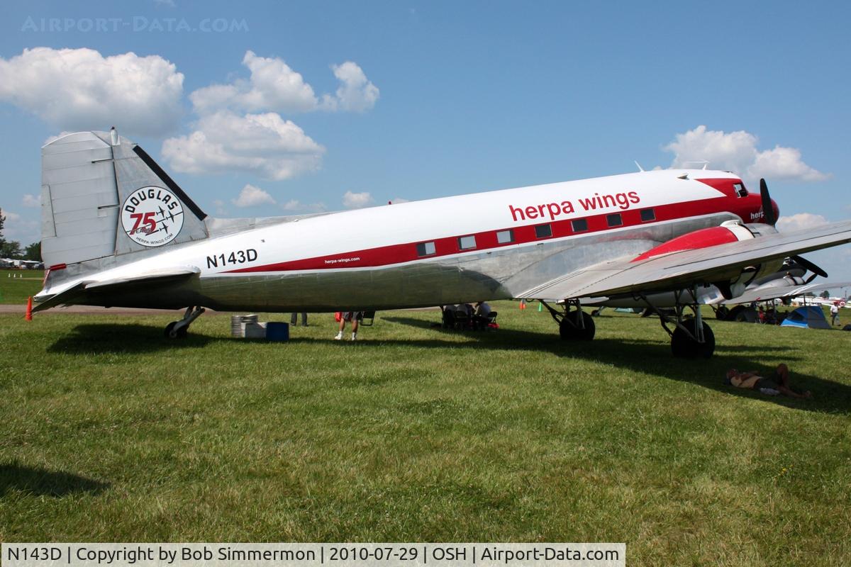 N143D, 1938 Douglas DC-3A-S4C4G C/N 2054, Airventure 2010 - Oshkosh, Wisconsin
