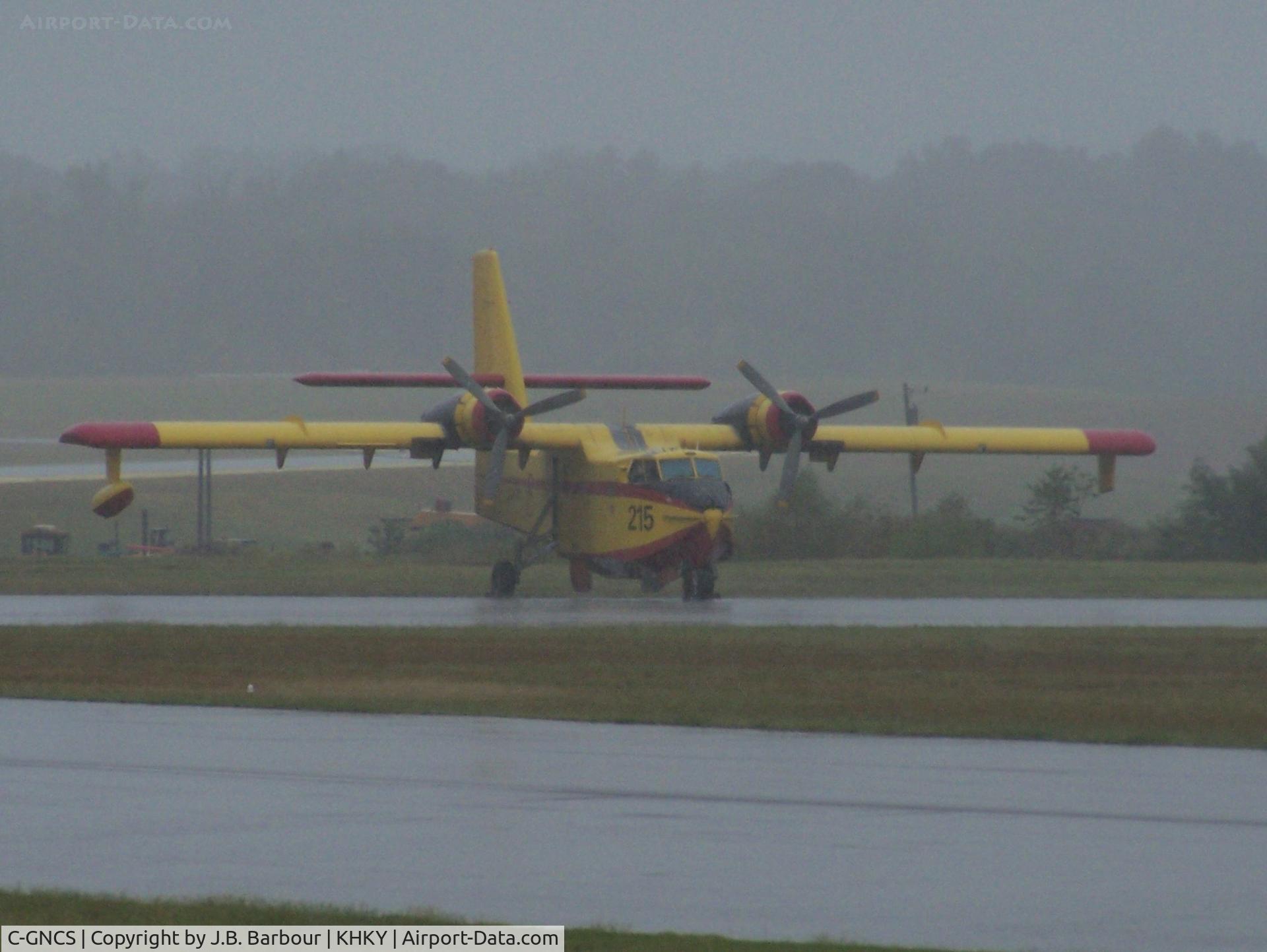 C-GNCS, 1969 Canadair CL-215-I (CL-215-1A10) C/N 1008, A very wet day to be out taking photos, but rain was needed.  Possible a Canadair CL-215