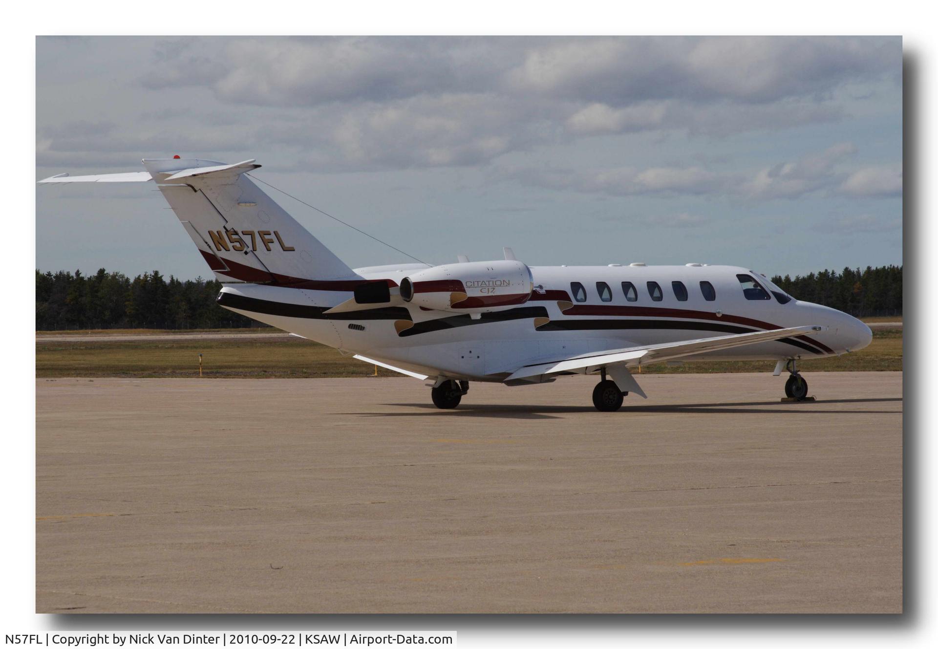 N57FL, 2004 Cessna 525A CitationJet CJ2 C/N 525A0198, On the ramp.