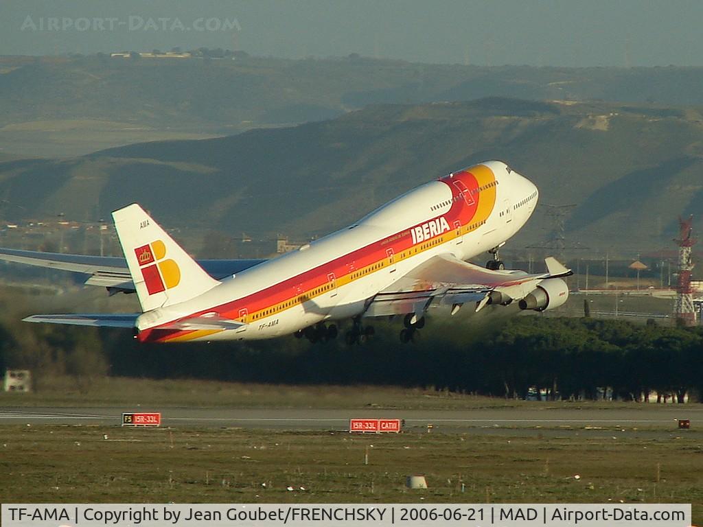 TF-AMA, 1989 Boeing 747-412 C/N 24063, Ibéria colors