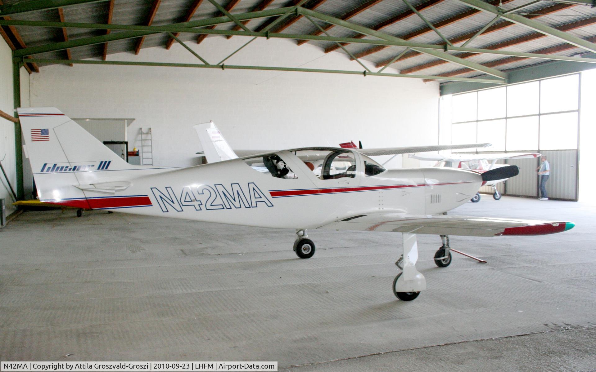 N42MA, 1988 Stoddard-Hamilton Glasair III C/N 3016, Fertöszentmiklos Airport - Hangar