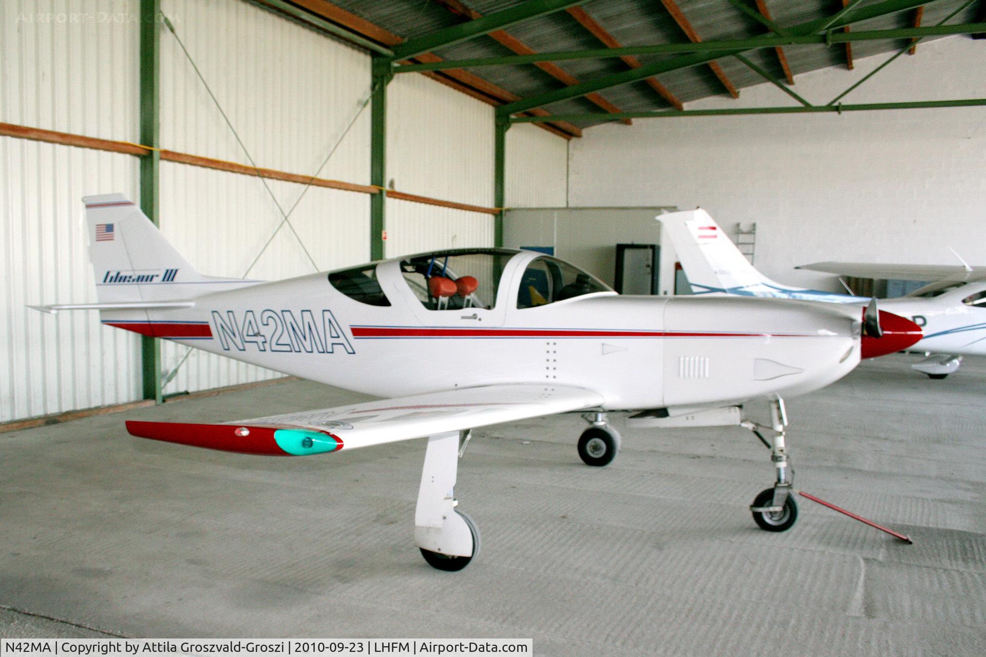N42MA, 1988 Stoddard-Hamilton Glasair III C/N 3016, Fertöszentmiklos Airport - Hangar