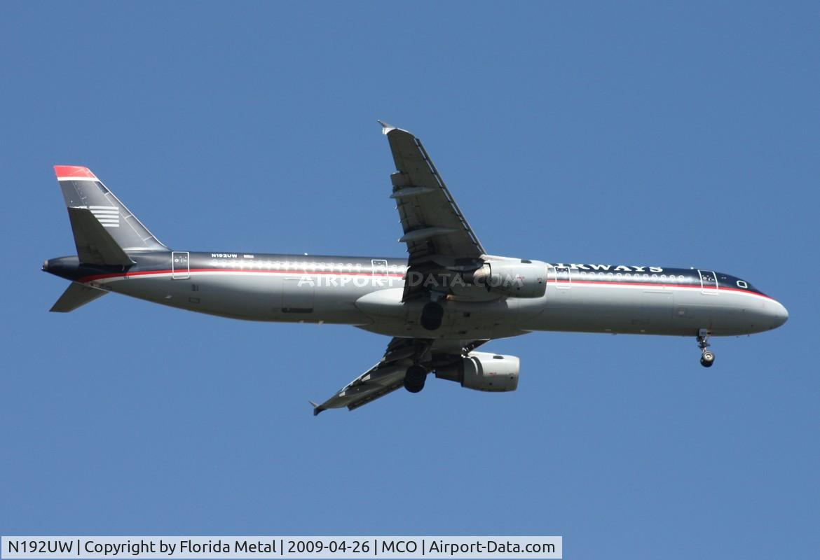 N192UW, 2001 Airbus A321-211 C/N 1496, US Airways A321