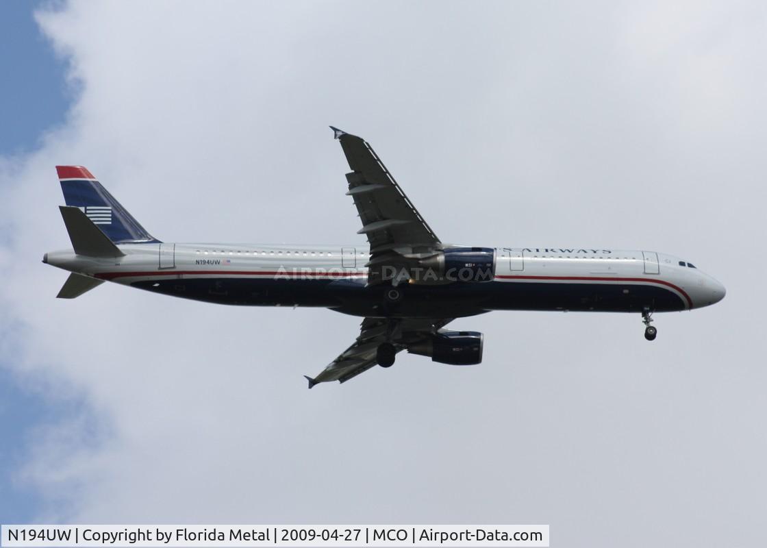 N194UW, 2008 Airbus A321-211 C/N 3629, US Airways A321