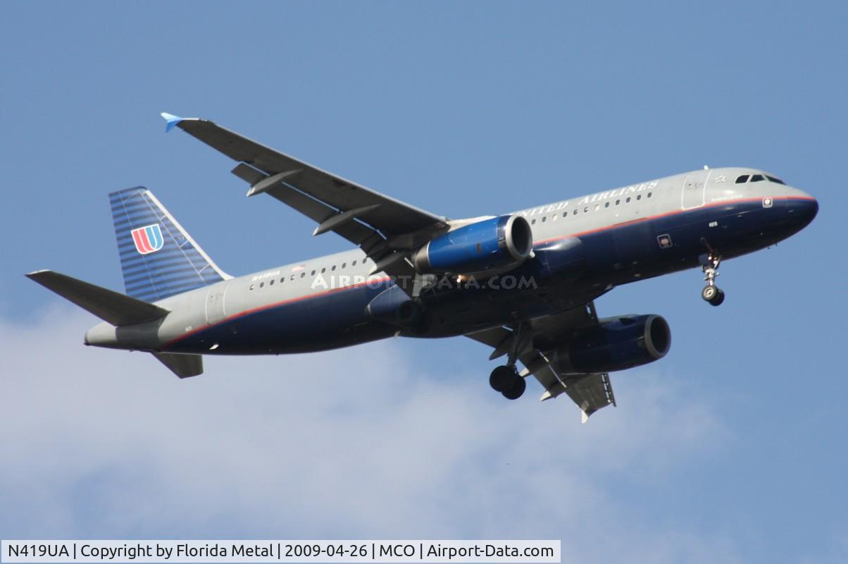 N419UA, 1994 Airbus A320-232 C/N 487, United A320