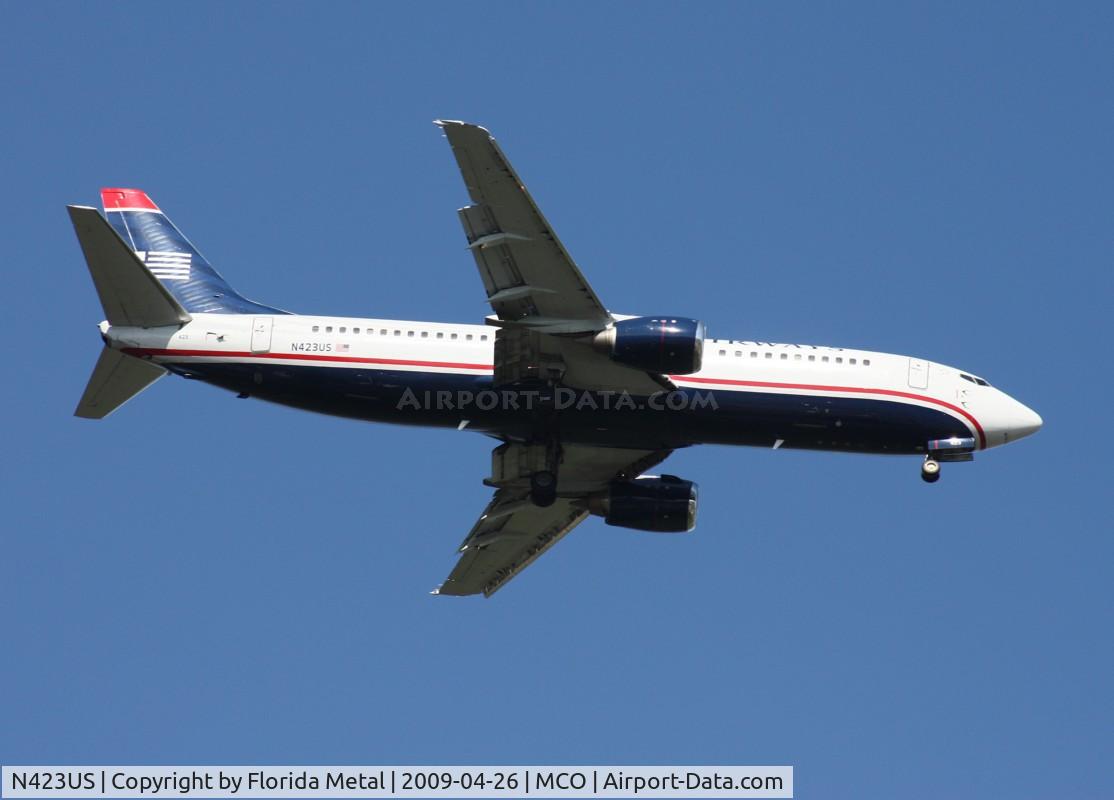 N423US, 1989 Boeing 737-401 C/N 23990, US Airways 737-400