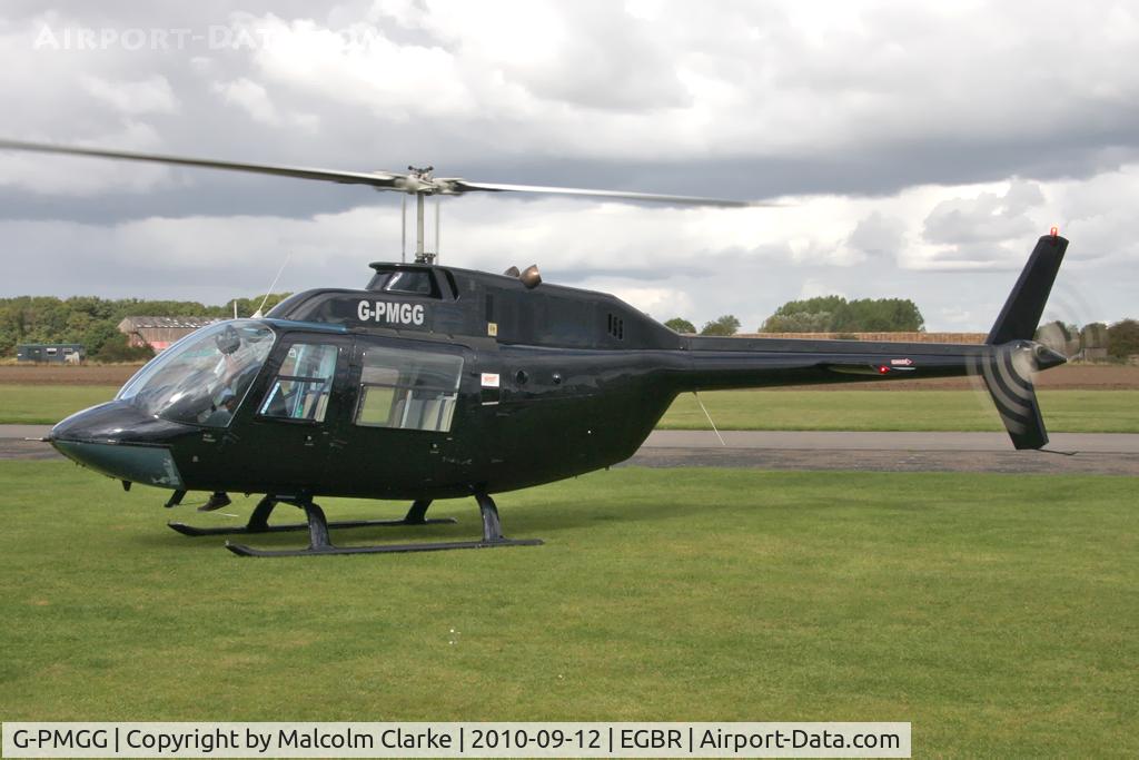 G-PMGG, 1970 Agusta AB-206A JetRanger C/N 8185, Agusta Bell 206A Jet Ranger at Breighton Airfield during the September 2010 Helicopter Fly-In.