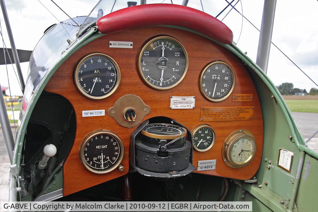 G-ABVE, 1932 Arrow Active 2 C/N 2, Arrow Active 2 at The Real Aeroplane Company's Helicopter Fly-In, Breighton Airfield, September 2010.