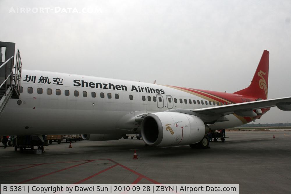 B-5381, Boeing 737-87L C/N 35528, shenzhenair