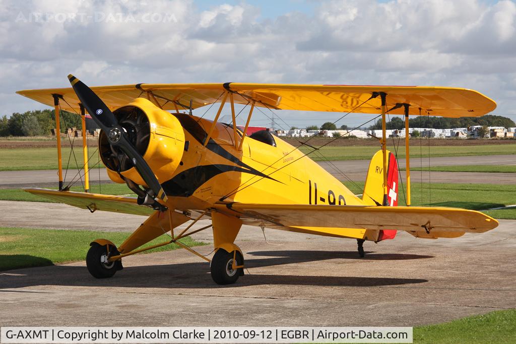 G-AXMT, 1938 Bucker Bu-133C Jungmeister C/N 46, Doflug Bu-133C Jungmeister at Breighton Airfield during the September 2010 Helicopter Fly-In.