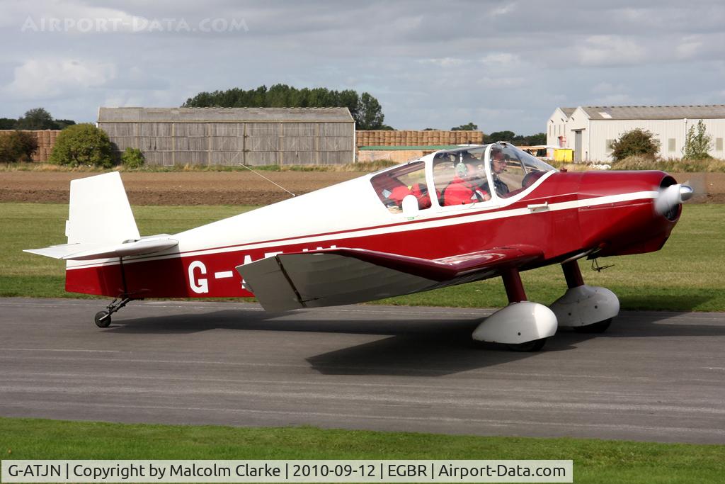 G-ATJN, 1958 Jodel D-119 C/N 863, Jodel D119 at Breighton Airfield during the September 2010 Helicopter Fly-In.