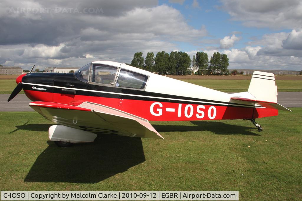G-IOSO, 1961 CEA Jodel DR.1050 Ambassadeur C/N 46, Jodel DR1050 Ambassadeur at Breighton Airfield's Helicopter Fly-In in September 2010.