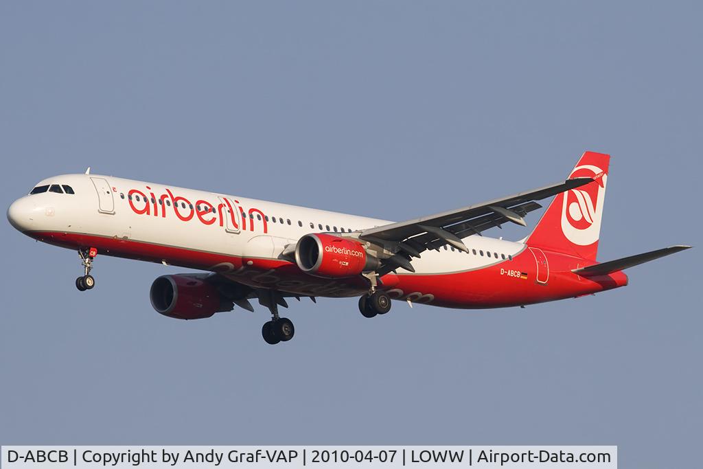 D-ABCB, 2008 Airbus A321-211 C/N 3749, Air Berlin A321