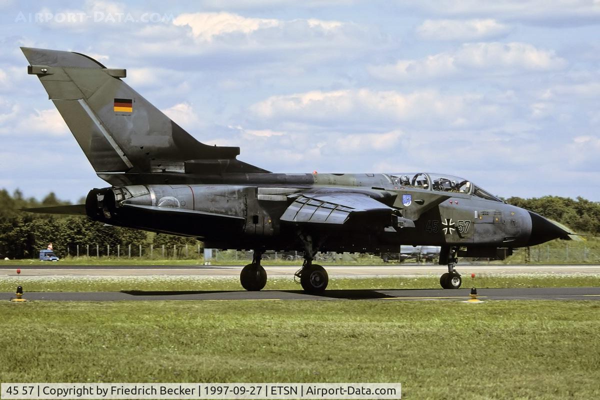 45 57, 1987 Panavia Tornado IDS C/N 648/GS205/4257, taxying to the active