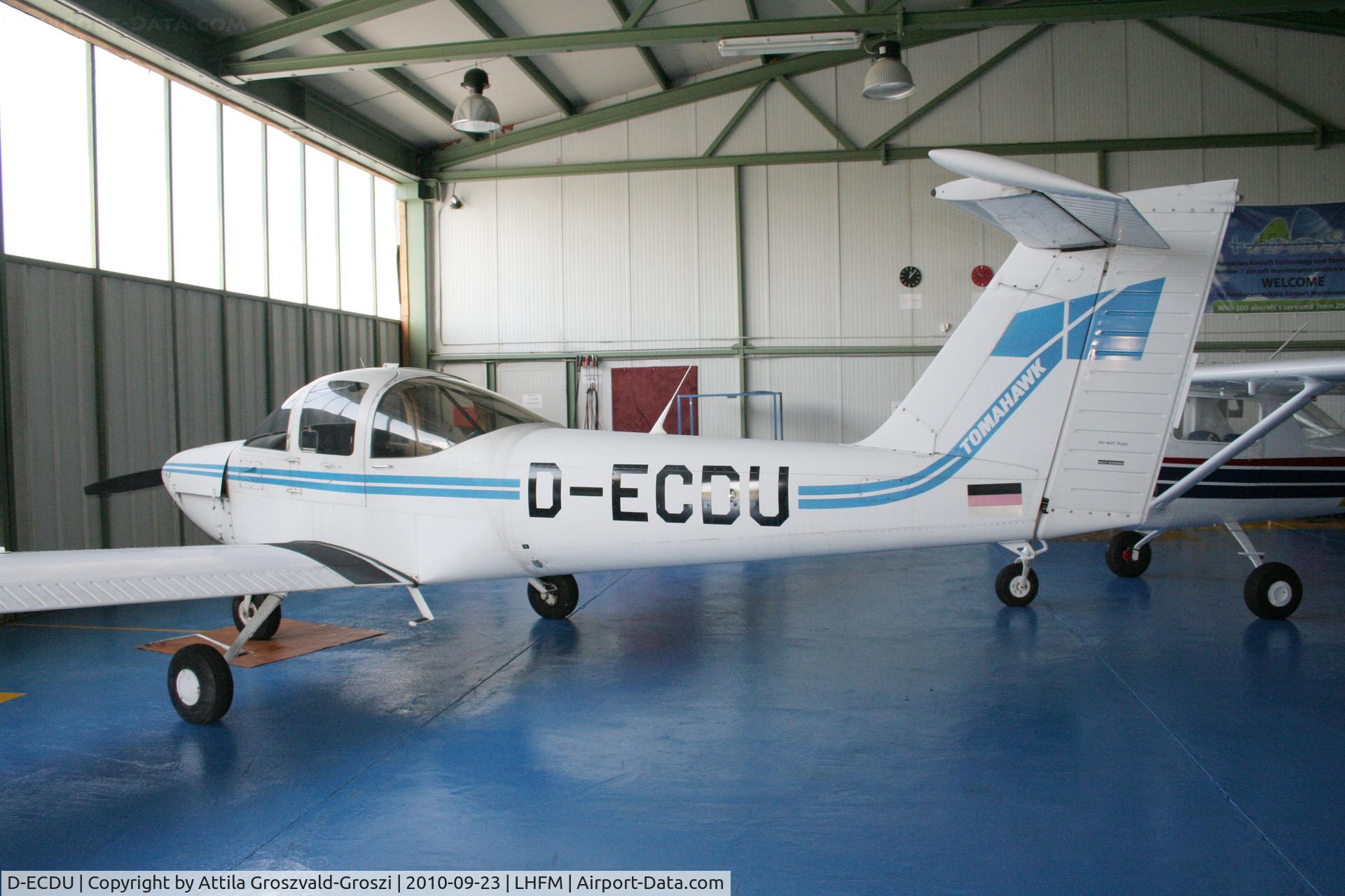 D-ECDU, 1979 Piper PA-38-112 Tomahawk Tomahawk C/N 38-80A0036, Fertöszentmiklos Airport Maintenance Base - (HAT&S) Hungarian Aircraft Technology and Service Ltd. hangar