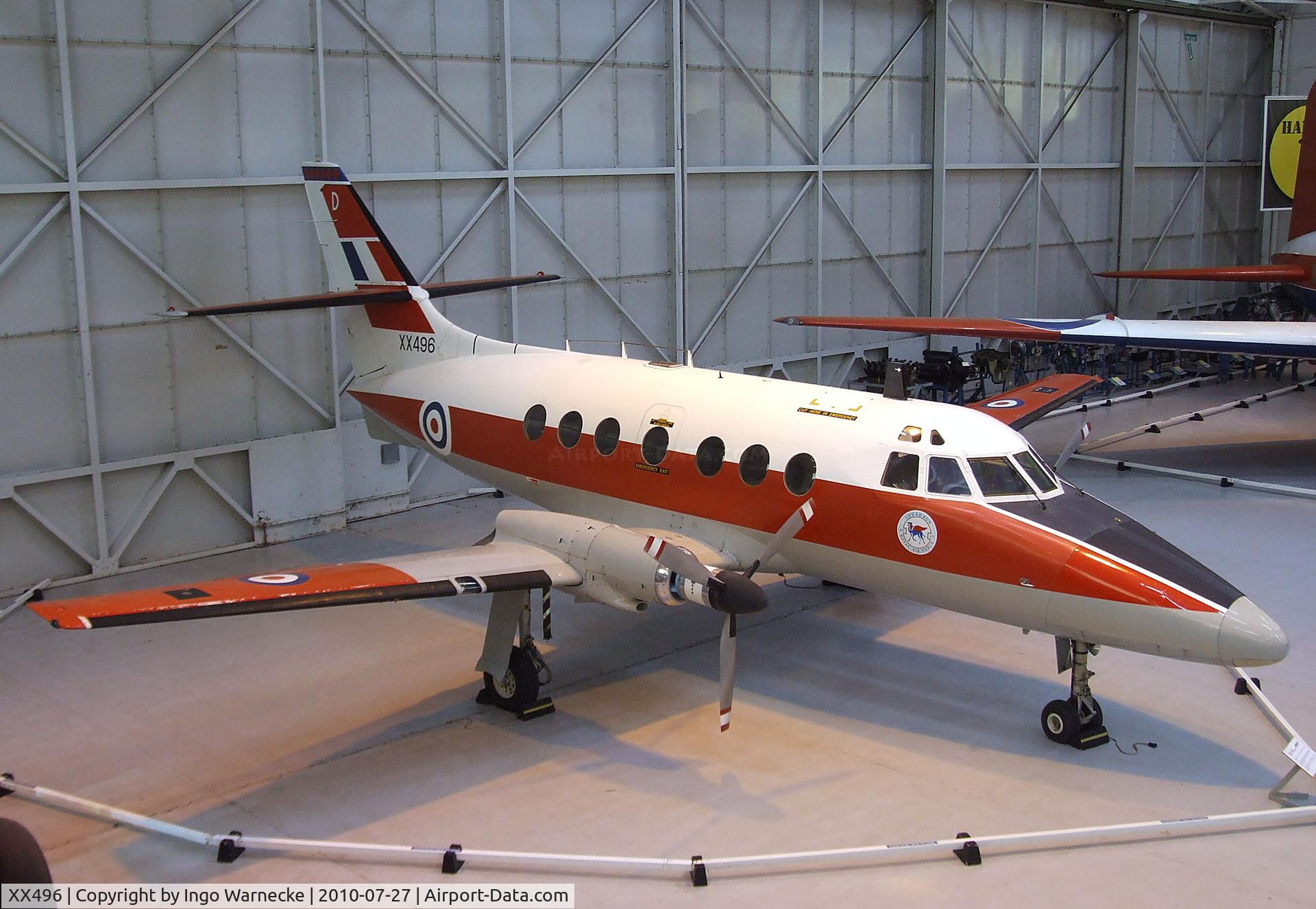 XX496, 1975 Scottish Aviation HP-137 Jetstream T.1 C/N 276, Handley Page (Scottish Aviation) HP.137 Jetstream T1 at the RAF Museum, Cosford