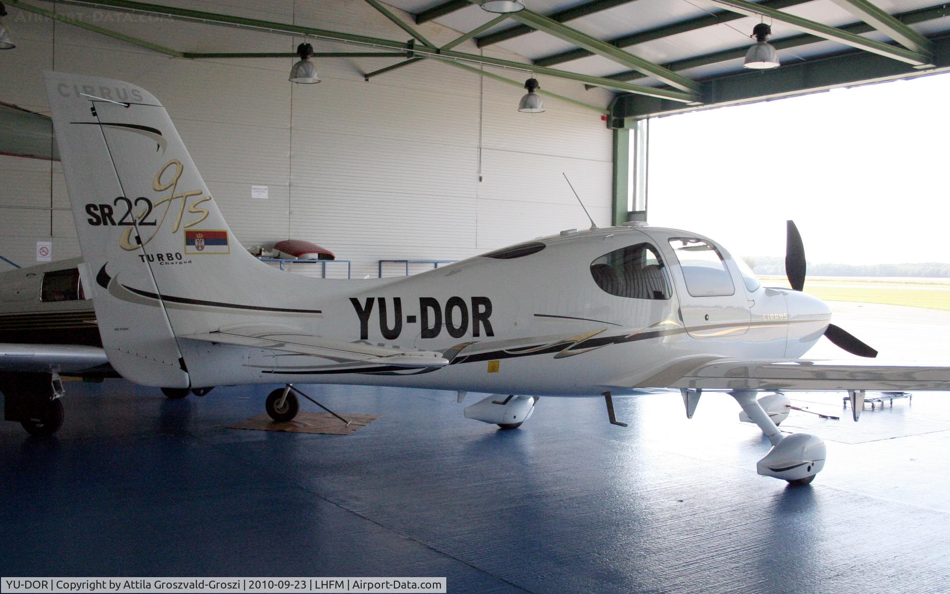 YU-DOR, 2007 Cirrus SR22 GTS C/N 2355, Fertöszentmiklos Airport Maintenance Base - (HAT&S) Hungarian Aircraft Technology and Service Ltd. hangar