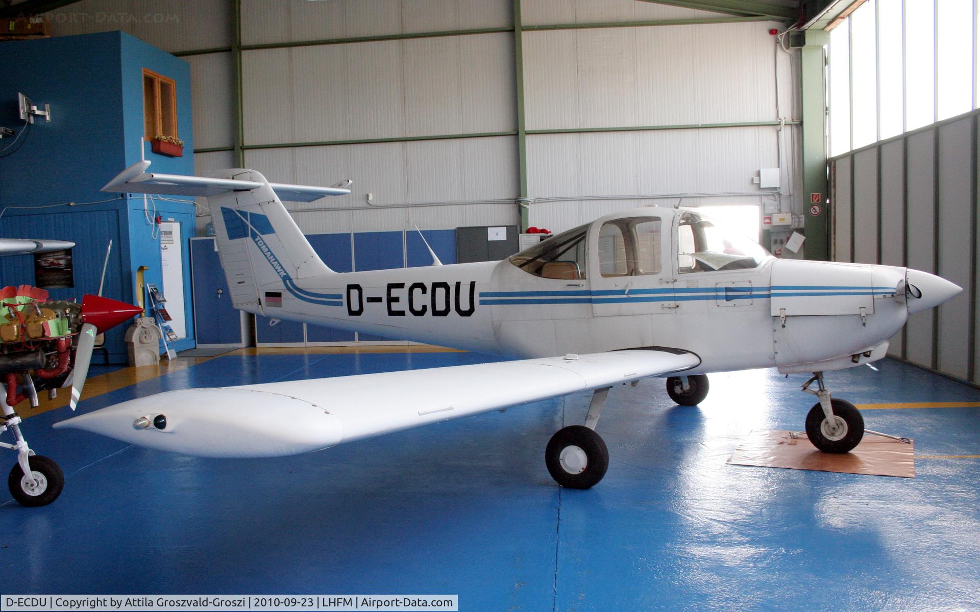 D-ECDU, 1979 Piper PA-38-112 Tomahawk Tomahawk C/N 38-80A0036, Fertöszentmiklos Airport Maintenance Base - (HAT&S) Hungarian Aircraft Technology and Service Ltd. hangar