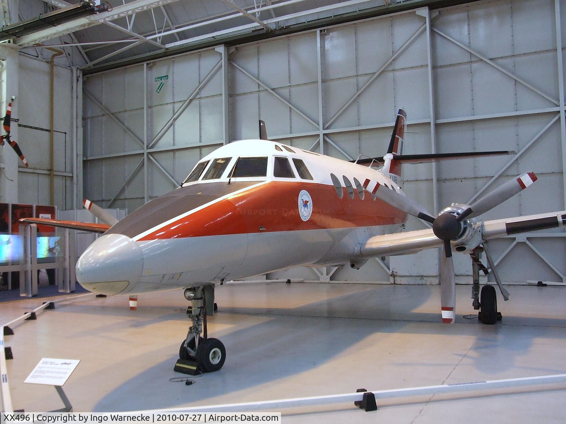 XX496, 1975 Scottish Aviation HP-137 Jetstream T.1 C/N 276, Handley Page (Scottish Aviation) HP.137 Jetstream T1 at the RAF Museum, Cosford