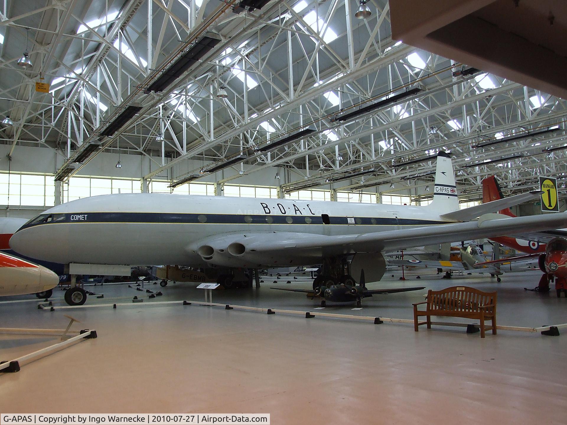 G-APAS, 1953 De Havilland DH.106 Comet 1XB C/N 6022, De Havilland D.H.106 Comet 1XB at the RAF Museum, Cosford
