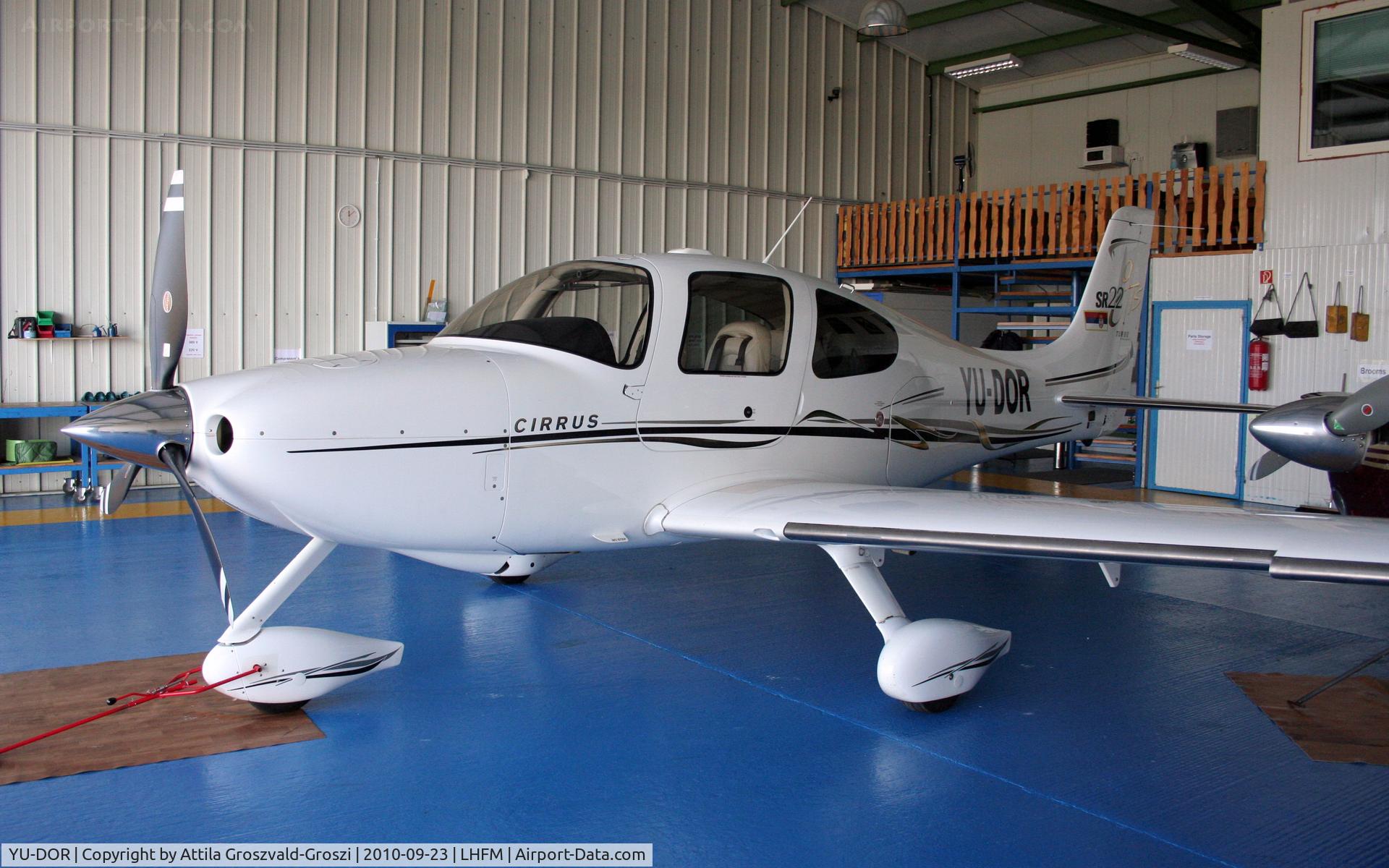 YU-DOR, 2007 Cirrus SR22 GTS C/N 2355, Fertöszentmiklos Airport Maintenance Base - (HAT&S) Hungarian Aircraft Technology and Service Ltd. hangar