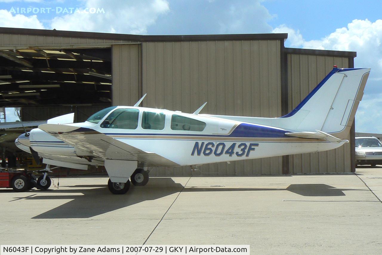 N6043F, 1965 Beech 95-B55 Baron Baron C/N TC-895, At Arlington Municipal Airport - Texas