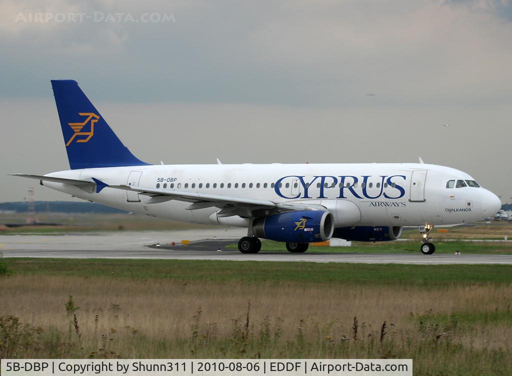 5B-DBP, 2002 Airbus A319-132 C/N 1768, Taking off rwy 18...