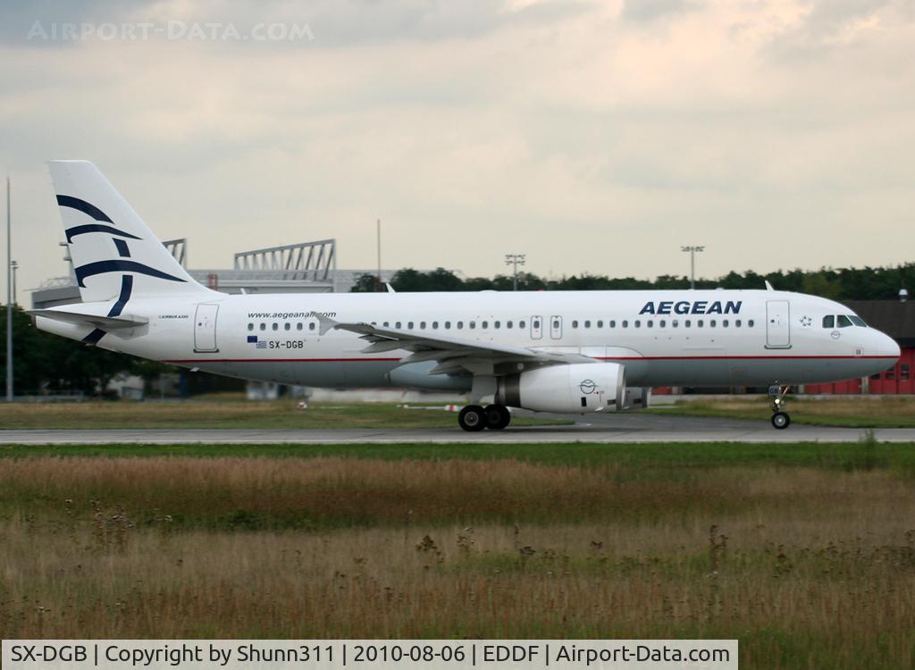SX-DGB, 2009 Airbus A320-232 C/N 4165, Taking off rwy 18