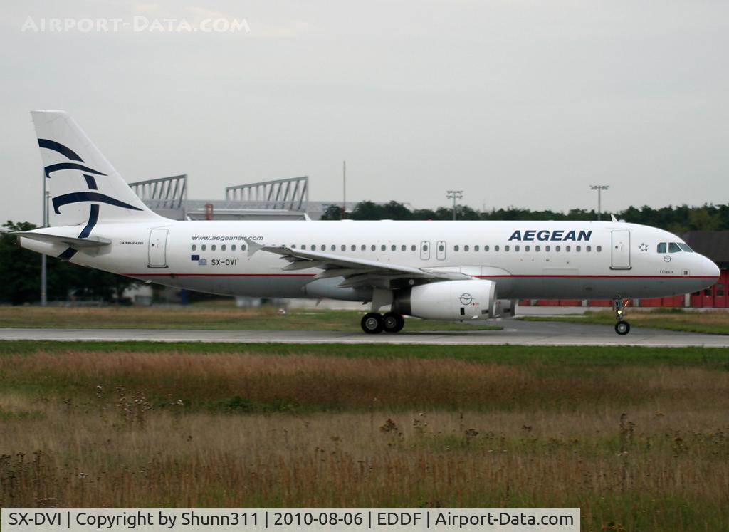 SX-DVI, 2007 Airbus A320-232 C/N 3074, Taking off rwy 18