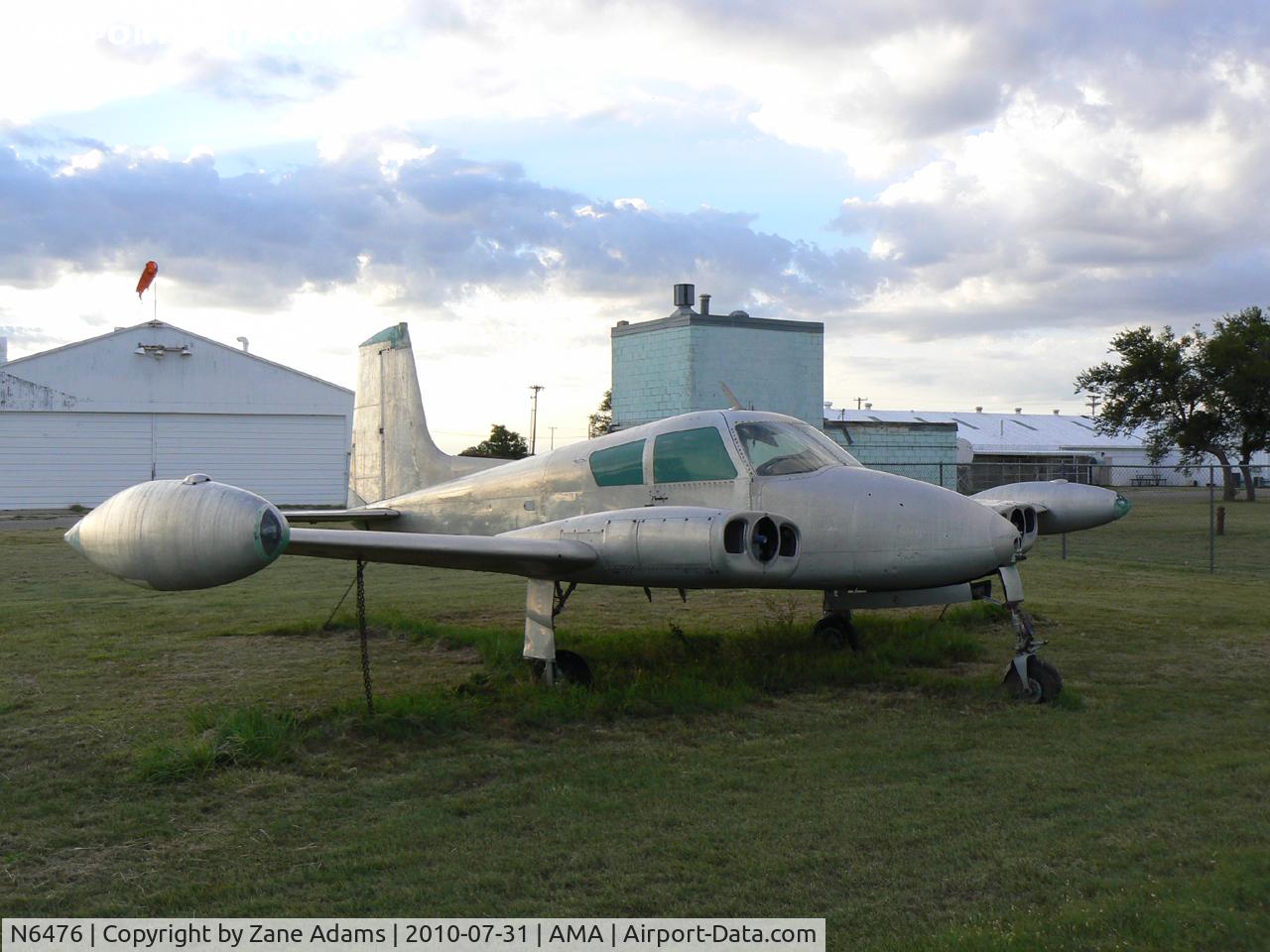 N6476, 1958 Cessna U-3A Blue Canoe (310A) C/N 38103, Cessna U-3A (USAF c/n 58-2129) at the Amarillo College Aviation Maintenance School.