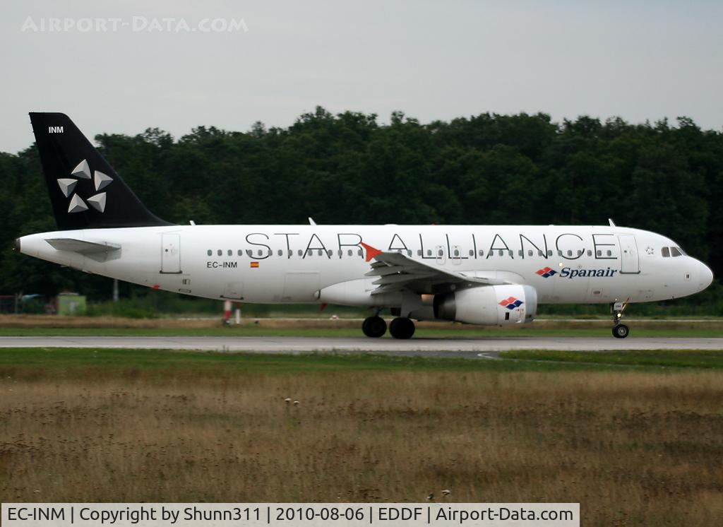 EC-INM, 2003 Airbus A320-232 C/N 1979, Taking off rwy 18 in new Star Alliance c/s