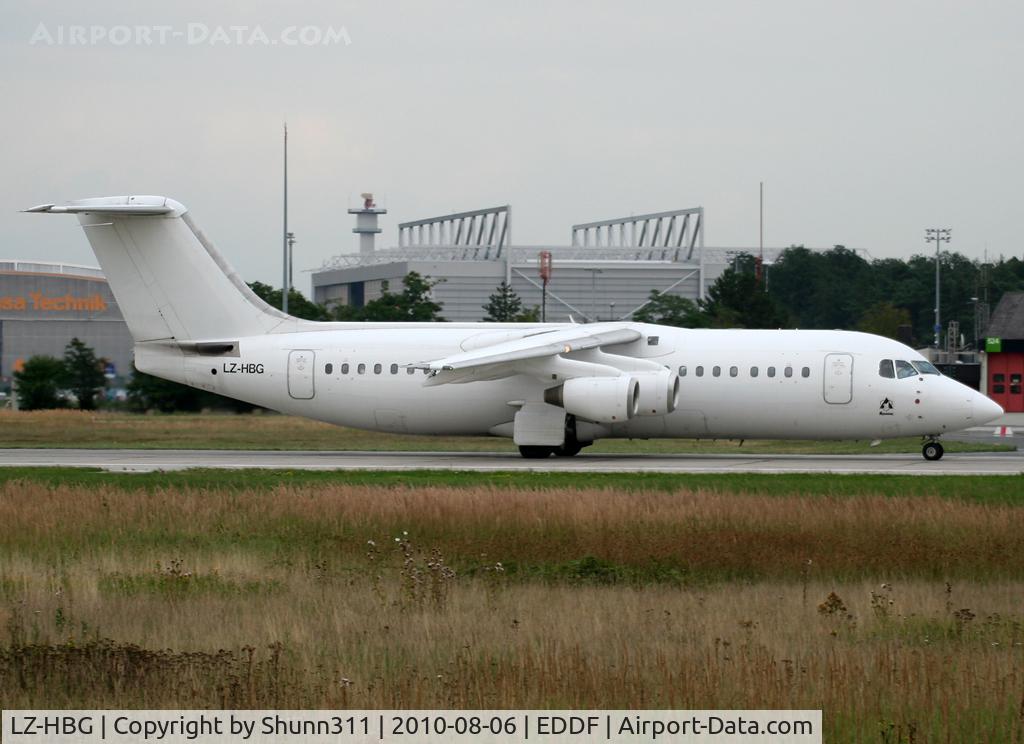 LZ-HBG, 1990 British Aerospace BAe.146-300 C/N E3146, Taking off rwy 18