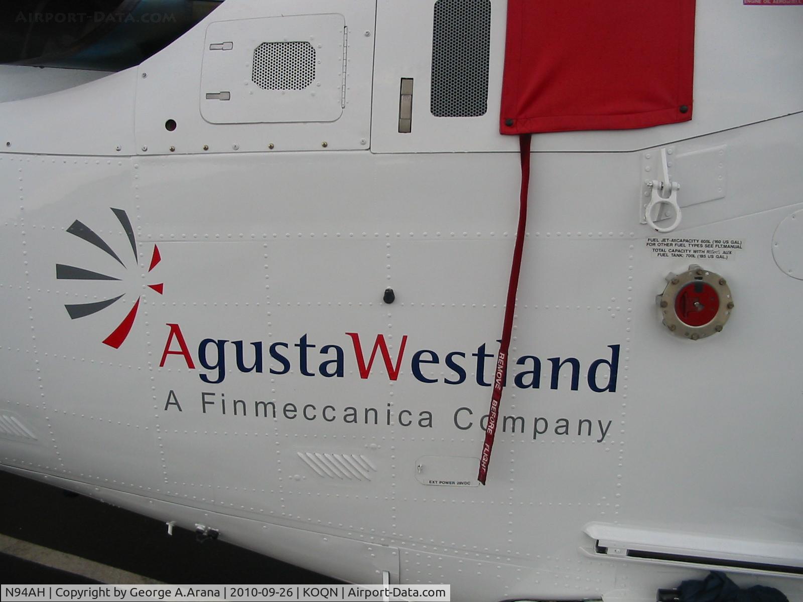 N94AH, 2000 Agusta A-109E C/N 11081, Agusta Westland corporate logo