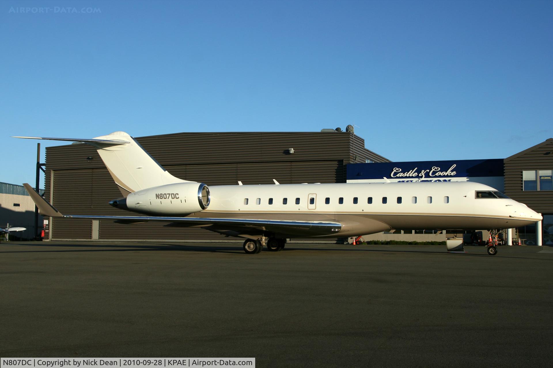 N807DC, 2008 Bombardier BD-700-1A10 Global Express XRS C/N 9314, KPAE