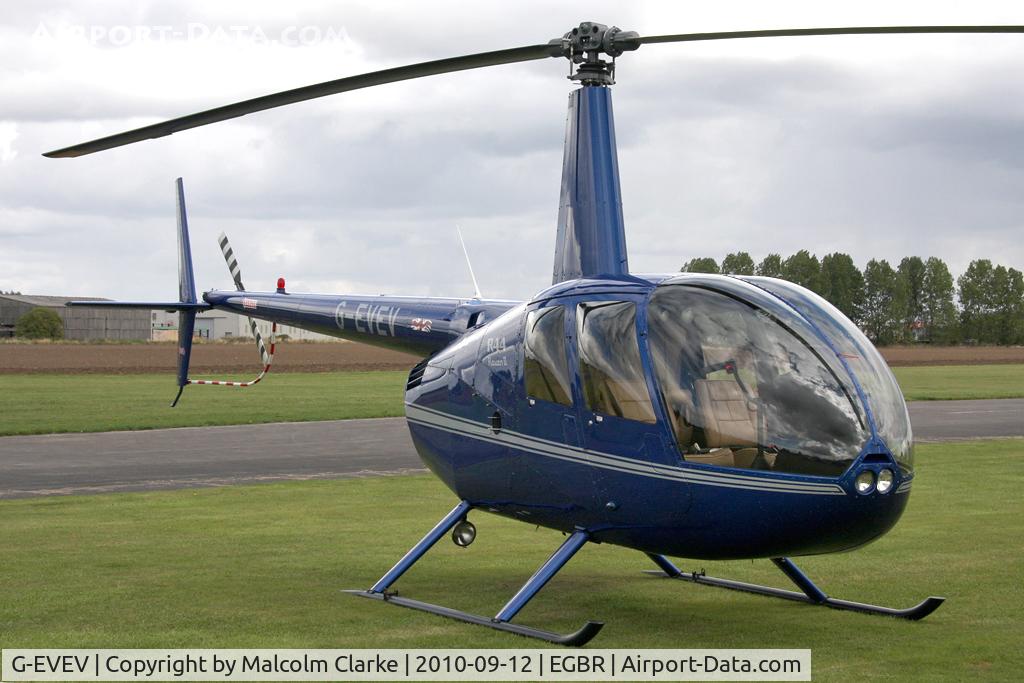 G-EVEV, 2005 Robinson R44 Raven ll C/N 10908, Robinson R44 Raven ll at Breighton Airfield during the September 2010 Helicopter Fly-In.
