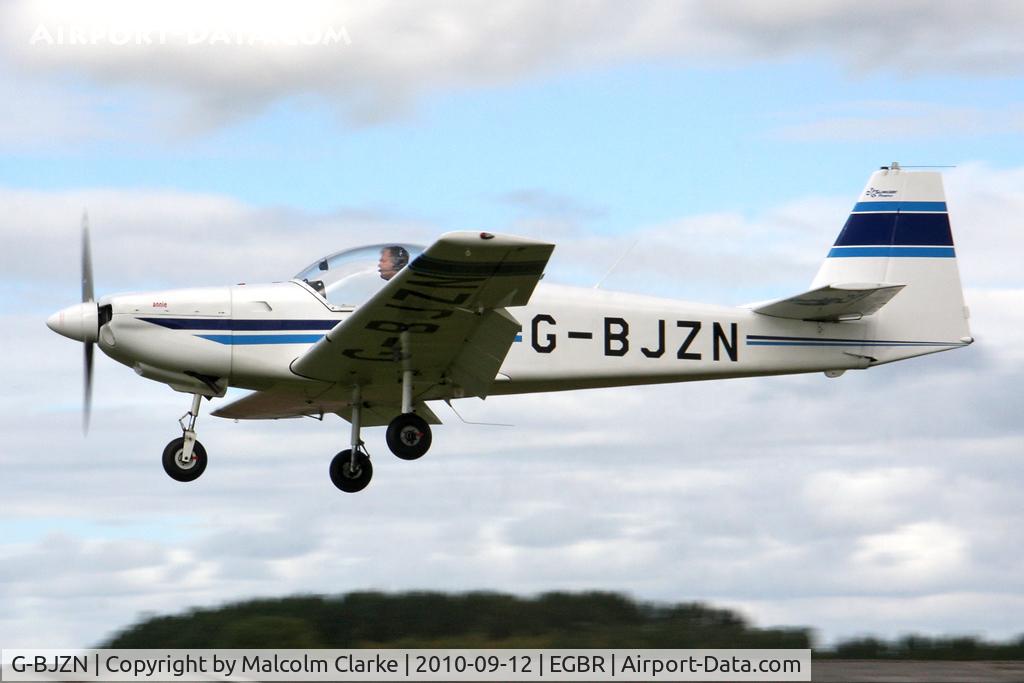 G-BJZN, 1982 Slingsby T-67A Firefly C/N 1997, Slingsby T67M Firefly at Breighton Airfield during the September 2010 Helicopter Fly-In.
