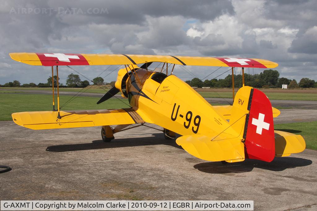 G-AXMT, 1938 Bucker Bu-133C Jungmeister C/N 46, Doflug Bu-133C Jungmeister at Breighton Airfield's Helicopter Fly-In in September 2010.