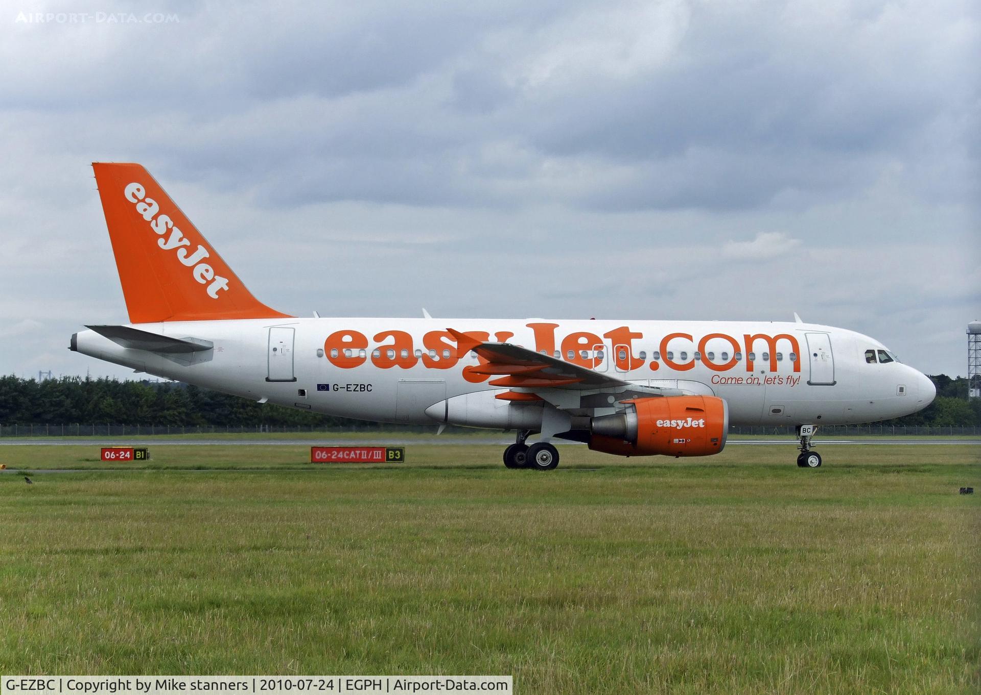 G-EZBC, 2006 Airbus A319-111 C/N 2866, Easyjet A319 Arrives at EDI