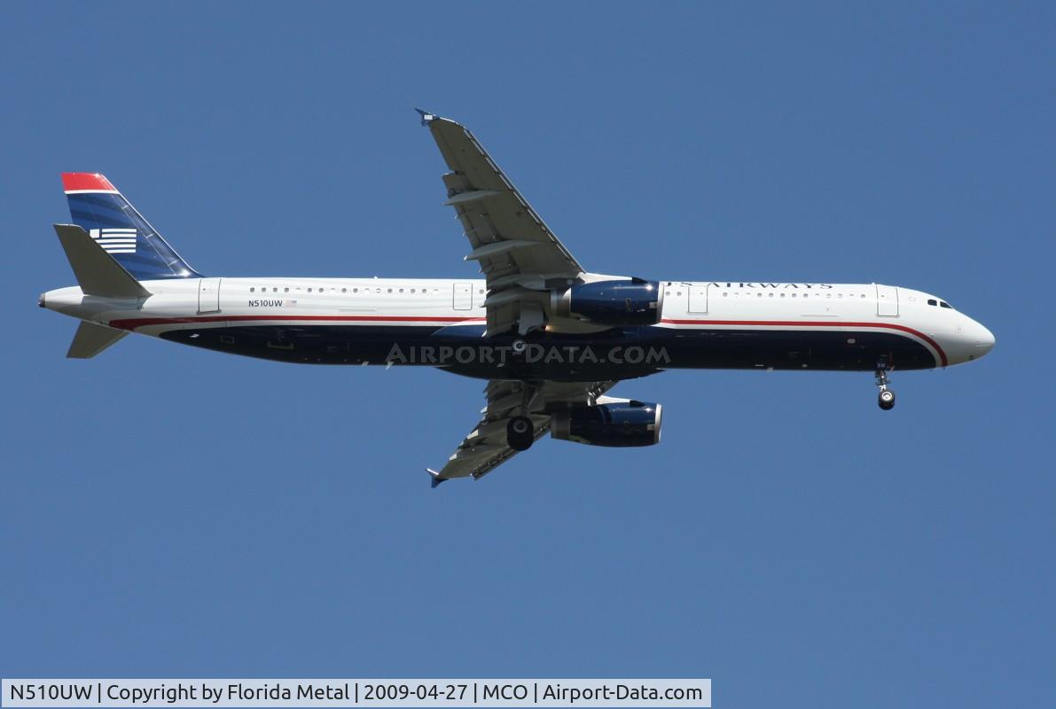 N510UW, 2009 Airbus A321-231 C/N 3858, US Airways A321