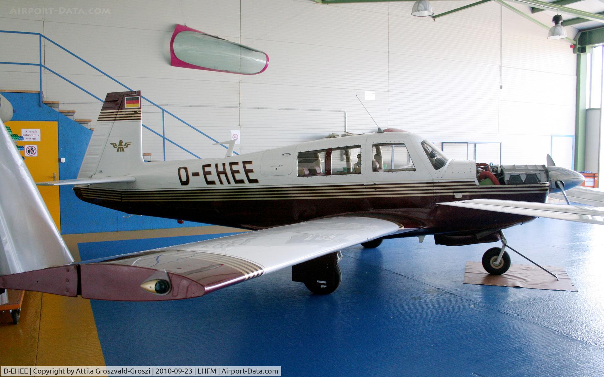 D-EHEE, 1968 Mooney M20C Ranger C/N 680180, Fertöszentmiklos Airport Maintenance Base - (HAT&S) Hungarian Aircraft Technology and Service Ltd. hangar