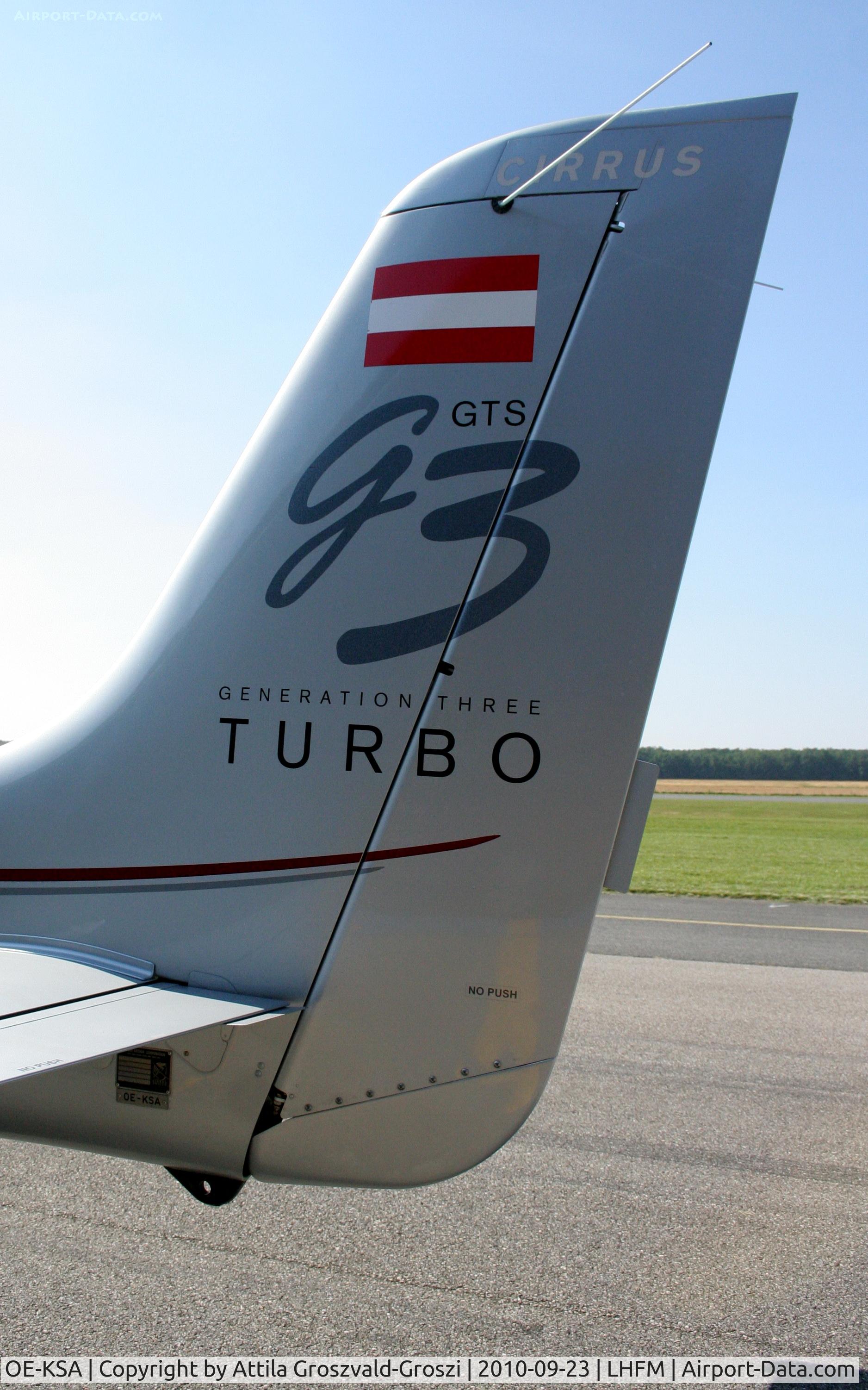 OE-KSA, 2008 Cirrus SR22 G3 GTS Turbo C/N 3006, Fertöszentmiklos Airport Maintenance Base - (HAT&S) Hungarian Aircraft Technology and Service Ltd.