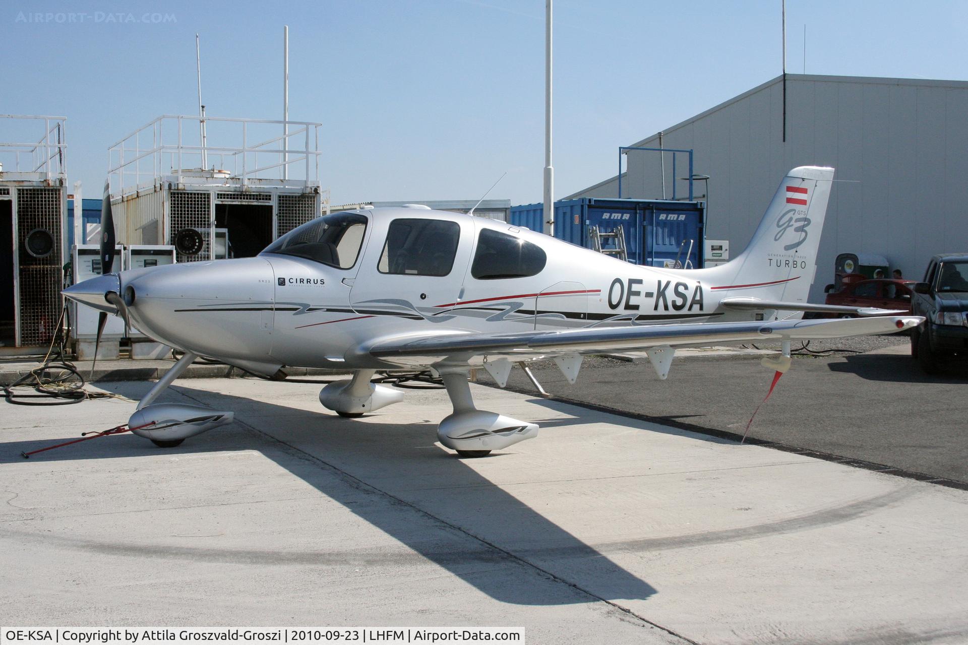 OE-KSA, 2008 Cirrus SR22 G3 GTS Turbo C/N 3006, Fertöszentmiklos Airport Maintenance Base - (HAT&S) Hungarian Aircraft Technology and Service Ltd.