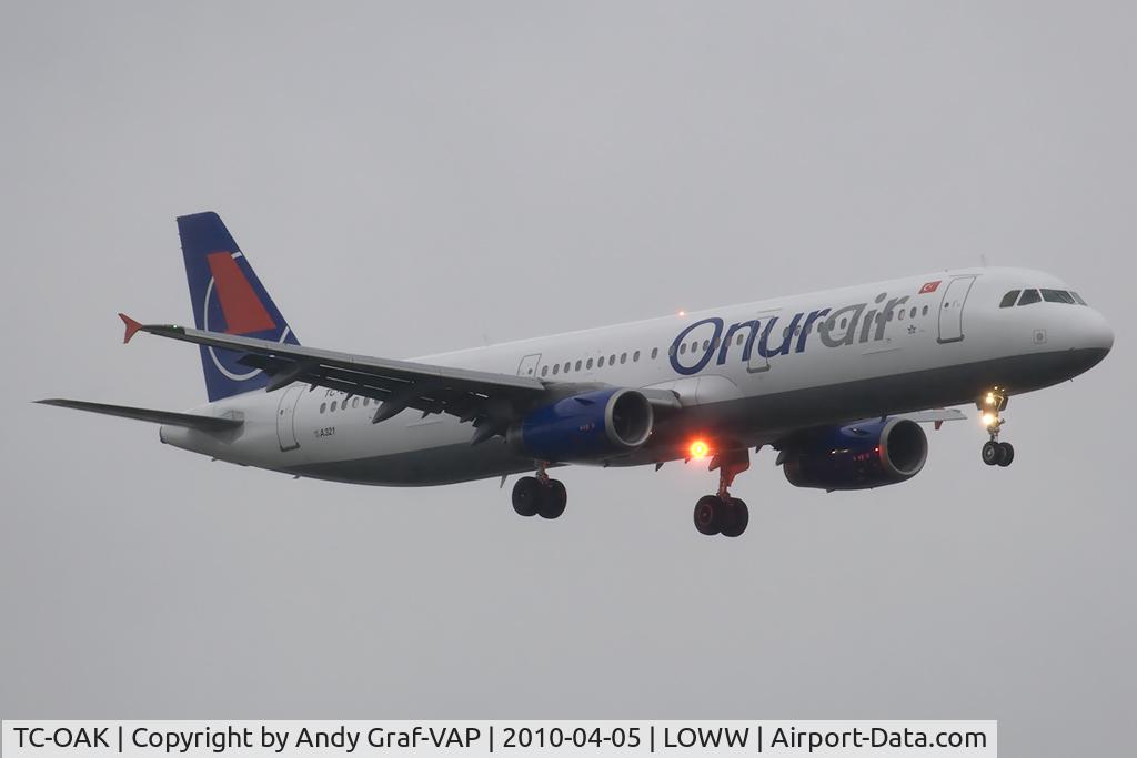 TC-OAK, 1999 Airbus A321-231 C/N 954, Onur Air A321
